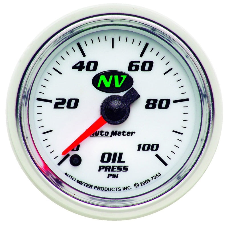 Autometer NV 2-1/16in 0-100 PSI Stepper Motor Oil Temp Gauge 7353 7353 Photo - Primary