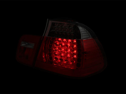 Anzo 2002-2005 BMW 3 Series E46 LED Tail lights Red/Smoke 321123 Photo - Unmounted
