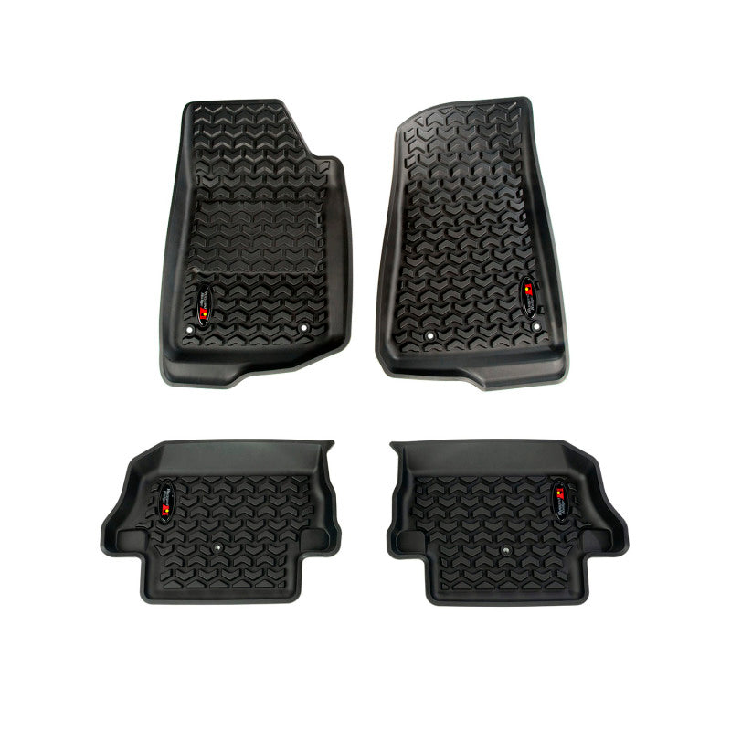 Rugged Ridge All Terrain Floor Liner Kit,Front/Rear,Black,18-19 Jeep Wrangler JL 12987.43 Photo - Primary