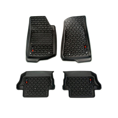Rugged Ridge All Terrain Floor Liner Kit,Front/Rear,Black,18-19 Jeep Wrangler JL 12987.43 Photo - Primary