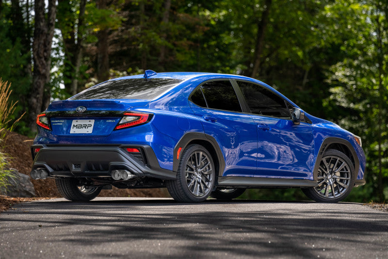 MBRP 2022+ Subaru WRX 3in Cat-Back Dual Split Rear Quad Tips Street Profile Exhaust S4807304 S4807304 Photo - lifestyle view