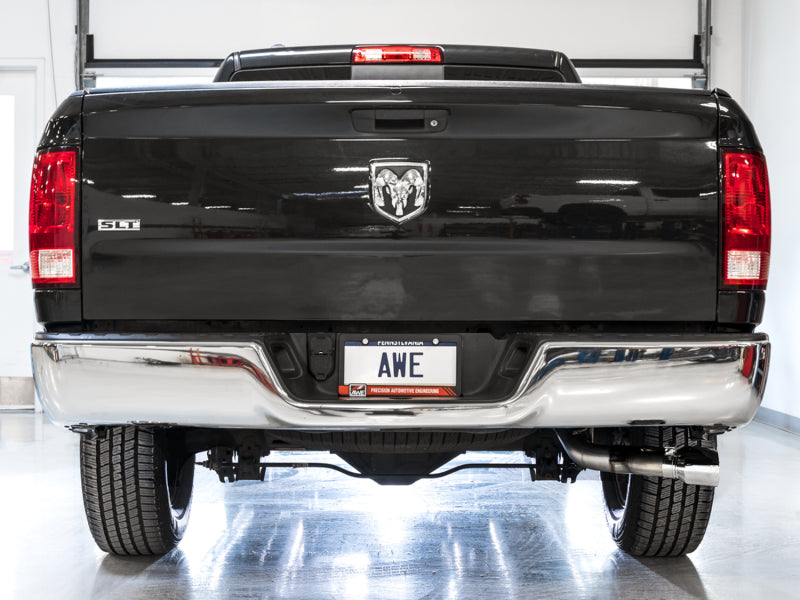 AWE Tuning 09-18 RAM 1500 5.7L (w/o Cutouts) 0FG Single Side Exit Cat-Back Exhaust - Chrome Tips 3015-32304 3015-32304 Photo - Mounted