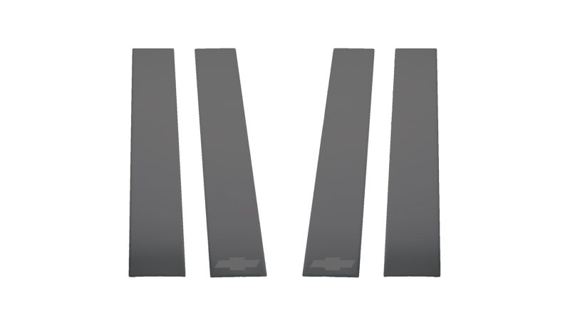 Putco 2020 Chevy Silv HD 2500/3500 - Chevrolet Bow Tie Etching (6pcs) Black Platinum Pillar Posts 402671BPGM-1 402671BPGM-1 Photo - Primary
