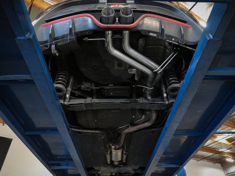 aFe Takeda 13-17 Hyundai Veloster L4-1.6L 2-1/2in 304 SS Axle-Back Exhaust w/ Carbon Fiber Tips 49-37019-C 49-37019-C Photo - Mounted