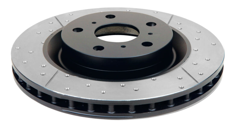 DBA 11-14 Ford Mustang GT (w/Standard Brakes) 3.7L Front Drill & Slot Street Series Rotor w/Blk Hat 2126BLKX 2126BLKX Photo - Primary