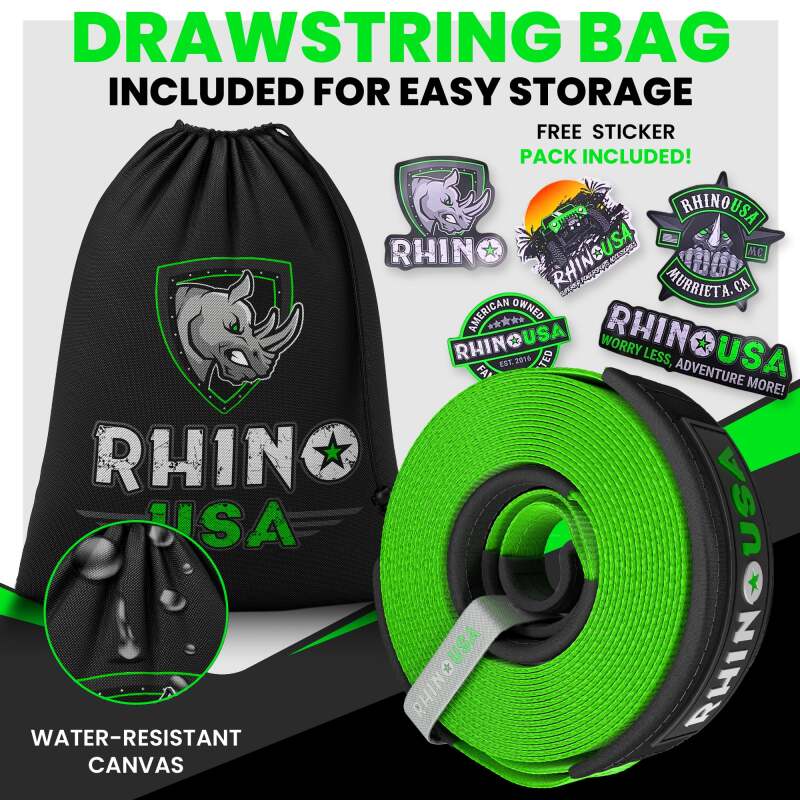Rhino USA Recovery Tow Strap 4Inx30Ft (Green) RG-TS4X30-GRN RG-TS4X30-GRN User 2