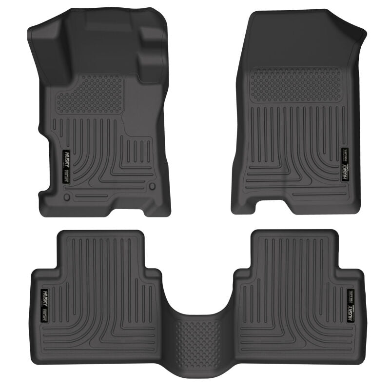 Husky Liners 08-12 Honda Accord (4DR) WeatherBeater Combo Black Floor Liners 98401 Photo - Primary