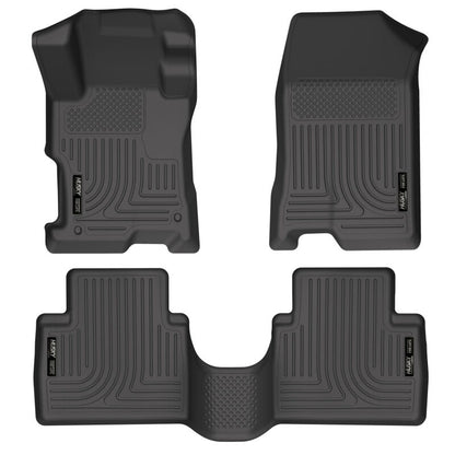 Husky Liners 08-12 Honda Accord (4DR) WeatherBeater Combo Black Floor Liners 98401 Photo - Primary