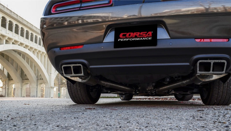 Corsa Performance 15-16 Dodge Challenger SRT / Scat Pack / R/T 6.4L Polished Xtreme 14994 Photo - Mounted