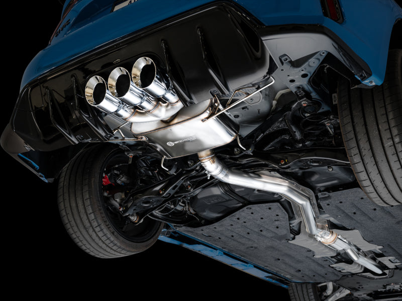 AWE Tuning 2023 Honda Civic Type R FL5 Touring Edition Exhaust w/ Triple Chrome Silver Tips 3015-52287 3015-52287 Photo - Mounted