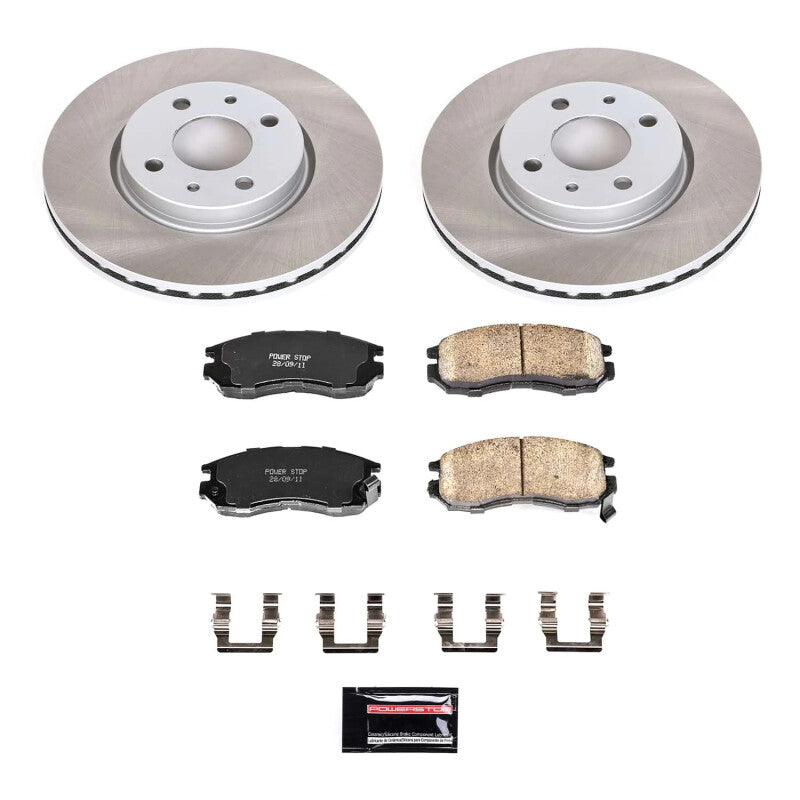 PowerStop Power Stop 93-95 Eagle Summit Front Semi-Coated Rotor Kit SC1090 SC1090 Photo - Primary