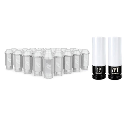 Mishimoto Aluminum Locking Lug Nuts M12x1.5 27pc Set Silver MMLG-15-27LSL MMLG-15-27LSL Photo - Primary