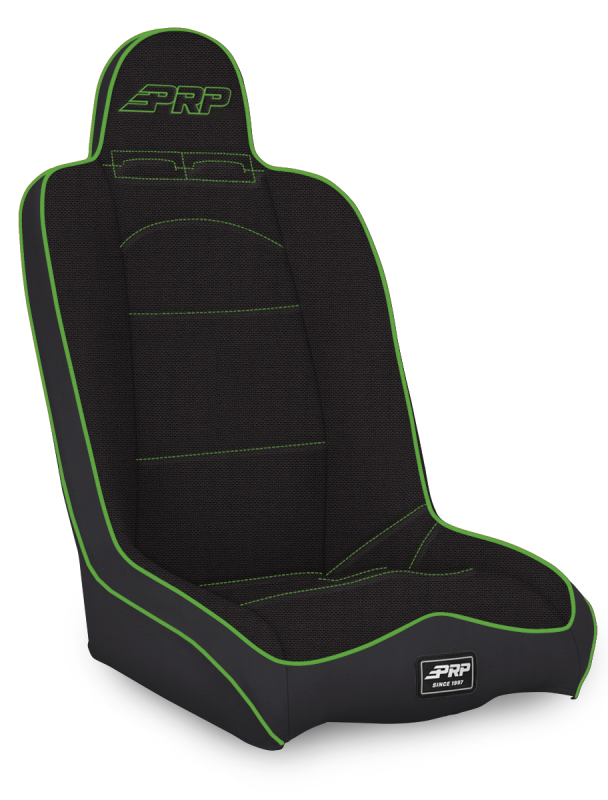 PRP Seats PRP Daily Driver High Back Suspension Seat- Black/Green Tweed A140110-50-W A140110-50-W Photo - Primary