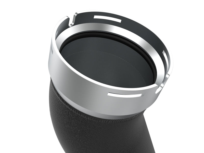 aFe 2024 GM Diesel Trucks V8 6.6L L5P BladeRunner 3.5in Aluminum Cold Charge Pipe - Black 46-20709-B 46-20709-B Photo - Close Up