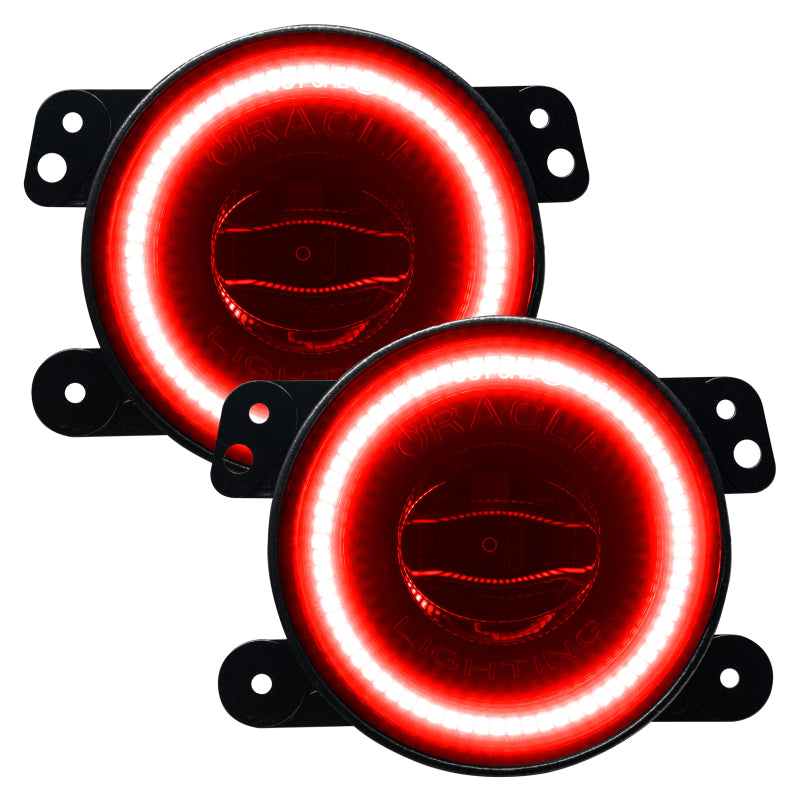 ORACLE Lighting Oracle Jeep Wrangler JK/JL/JT High Performance W LED Fog Lights - ColorSHIFT - Dynamic 5846-332 5846-332 Photo - Unmounted