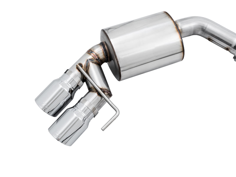 AWE Tuning 2018+ Ford Mustang GT (S550) Cat-back Exhaust - Touring Edition (Quad Chrome Silver Tips) 3015-42102 3015-42102 Photo - Close Up