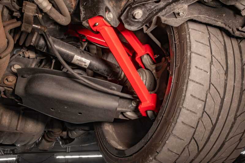 UMI Performance UMI 16-24 Chevrolet Camaro Suspension Control Arm - Red 2553-R 2553-R Photo - Mounted
