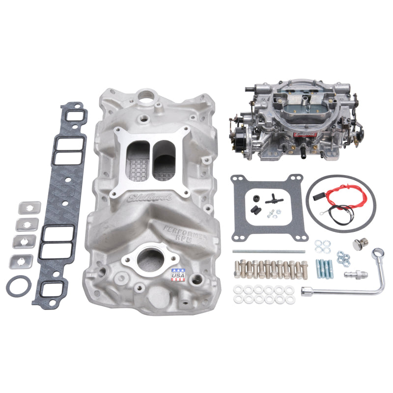 Edelbrock Manifold And Carb Kit, Performer RPM, Small Block Chevrolet, 1957-1986 2023 Photo - Primary
