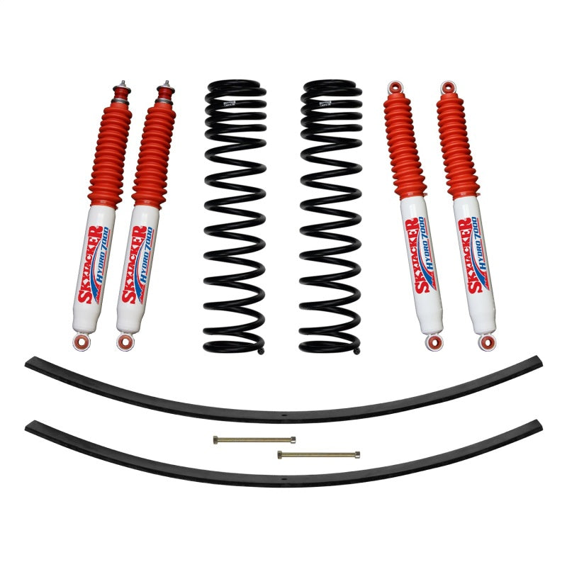 Skyjacker 3in Front Dual Rate Long Trvl Coil Suspension Kit w/ Rear Add A Leafs & Hydro 7000 Shocks JC305BPHLT JC305BPHLT Photo - Primary