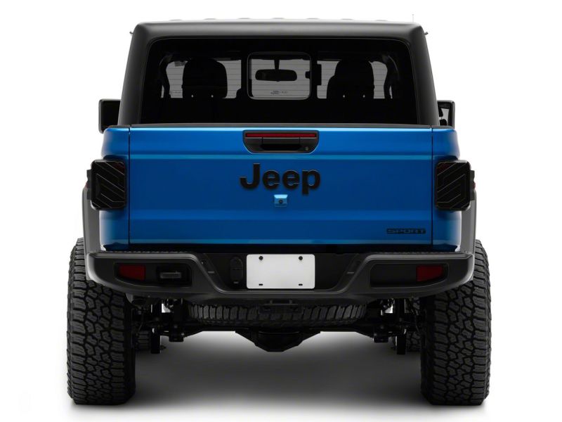 Raxiom 20-23 Jeep Gladiator JT Axial Series LED Tail Lights- Blk Housing (Smoked Lens) JG18584 JG18584 Photo - Close Up