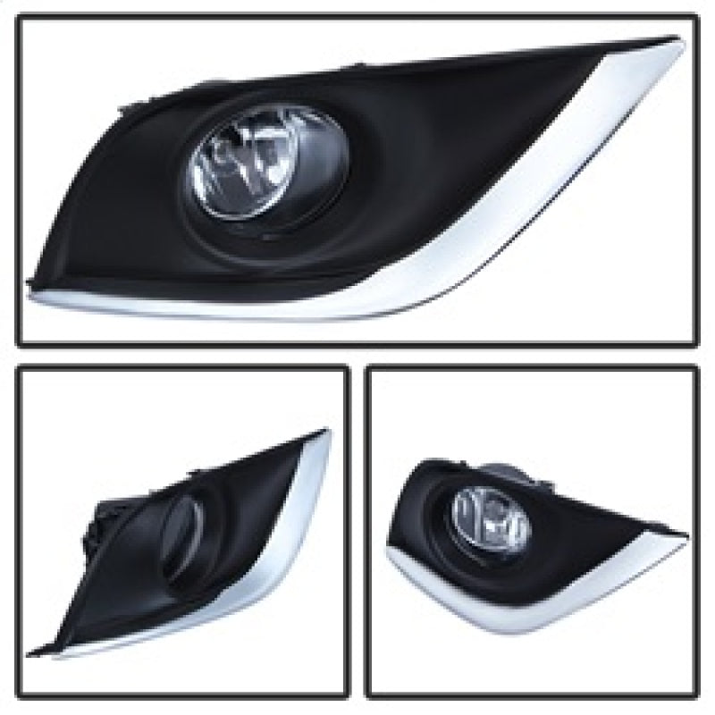 Spyder Nissan versa 2015+ OEM Fog Lights w/Switch Clear FL-NV2015-C 5080240 5080240 Photo - Unmounted