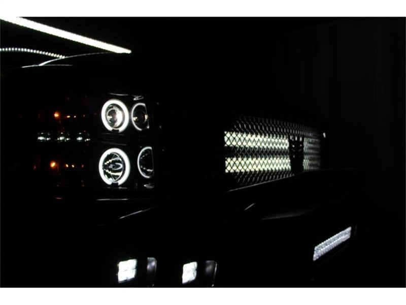 Spyder Chevy Silverado 1500 07-13 Projector Headlights CCFL Halo LED Blk PRO-YD-CS07-CCFL-BK 5033864 5033864 Photo - Mounted