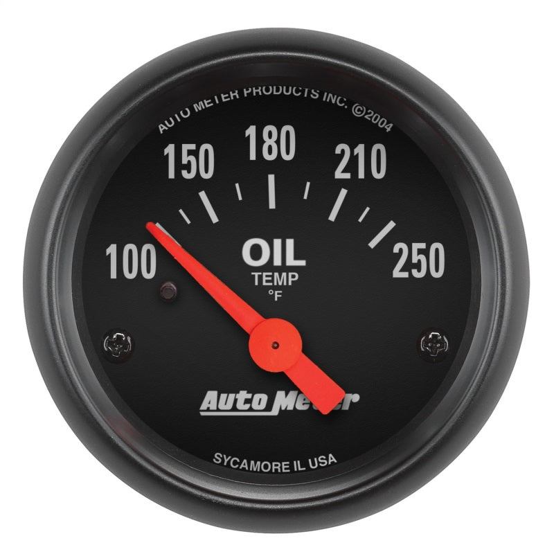 Autometer Gauge, Oil Temp, 2 1/16", 100-250 Deg F, Electric, Z-Series 2638 Photo - Primary