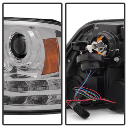 Spyder Dodge Ram 13-15 Projector Headlights Light Bar DRL Chrome PRO-YD-DR13-LBDRL-C 5080905 5080905 User 1