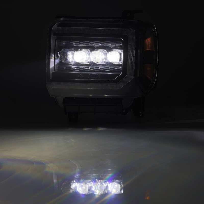 AlphaRex 14-18 GMC Sierra NOVA LED Proj Headlights Plank Style Black w/Activ Light/Seq Signal/DRL 880617 880617 User 3