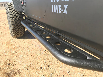 Fishbone Offroad 07-18 Jeep Wrangler JK 4 Door Steel Side Steps - Black Textured Powdercoat FB23070 FB23070 Photo - lifestyle view