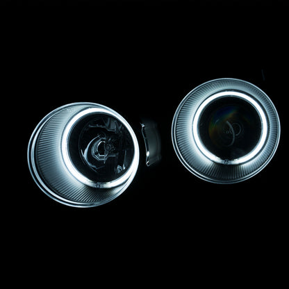 Anzo 2012-2015 Chevrolet Sonic Projector Headlights w/ Halo Black (CCFL) 121488 Photo - Mounted