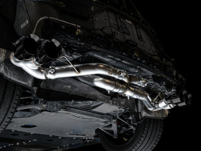 AWE Tuning 2020 Chevrolet Corvette (C8) Track Edition Exhaust - Quad Diamond Black Tips 3020-43086 3020-43086 Photo - out of package