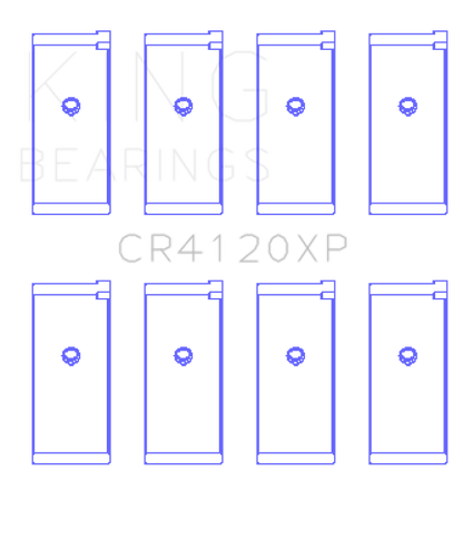 King Engine Bearings King Mitsubishi 4G63/4G64 7 Bolt 2nd Gen DSM and EVO I-IX (Size STD) Performance Rod Bearing Set CR4120XP CR4120XP Photo - Primary