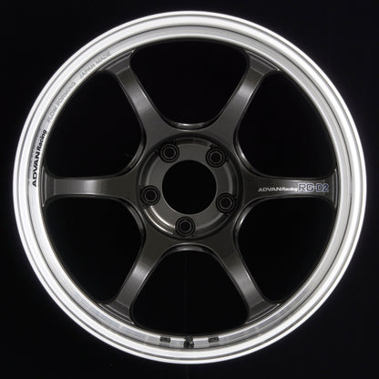 Advan RG-D2 18x10.0 +35 5-114.3 Machining & Black Gunmetallic Wheel YAT8K35EMBG YAT8K35EMBG Photo - Primary