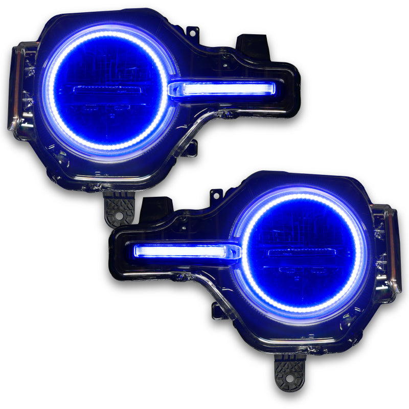 ORACLE Lighting Oracle 21-22 Ford Bronco Headlight Halo Kit w/DRL Bar - Base Headlights ColorSHIFT -w/BC1 Controller 1471-335 1471-335 User 6