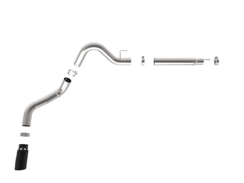 aFe 2021 Ford F-150 V6-3.0L (td) Large Bore 409 SS DPF-Back Exhaust System 49-43143-B 49-43143-B Photo - Unmounted