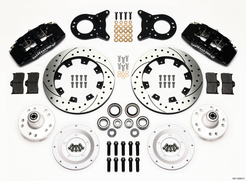 Wilwood DP6A Front Hub Kit,12.19",Drilled,1970-1973 Mustang Disc 140-12945-D Photo - Primary