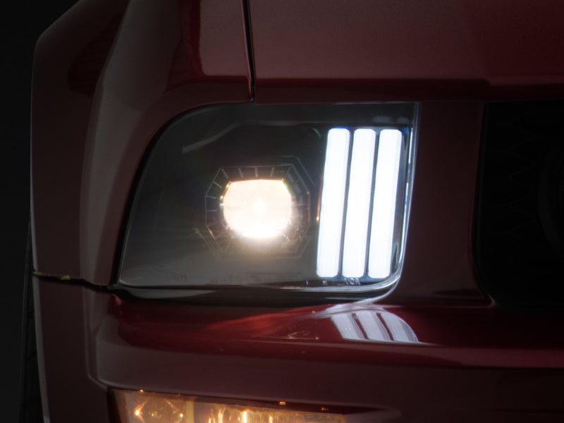 Raxiom 05-09 Ford Mustang w/ Halogen Prjctor Headlights- Black Housing (Clear Lens) (No GT500 ) 415794 415794 Photo - Primary
