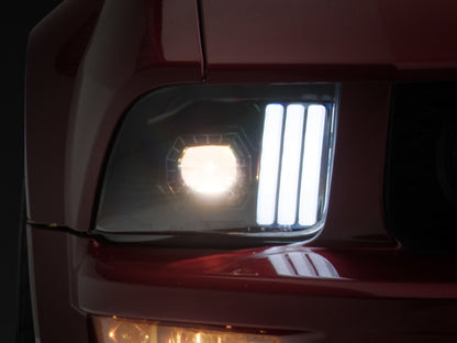 Raxiom 05-09 Ford Mustang w/ Halogen Prjctor Headlights- Black Housing (Clear Lens) (No GT500 ) 415794 415794 Photo - Primary