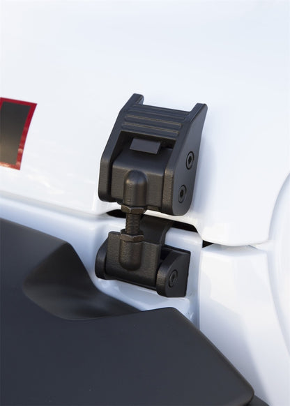 Rugged Ridge Hood Catch Kit,Textured Black;2018 Jeep Wrangler JL/JLU 11210.27 Photo - Mounted