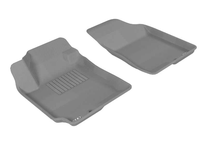 3D MAXpider 2007-2010 Hyundai Elantra Kagu 1st Row Floormat - Gray L1HY02911501 L1HY02911501 Photo - Primary