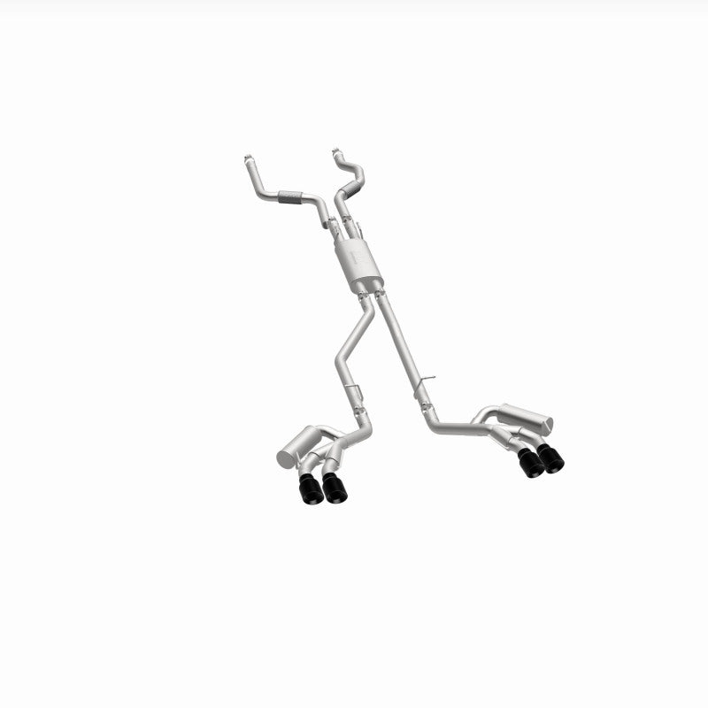 MagnaFlow 20-21 Ford Explorer 3.0L V6 Dual Exit Quad Black Chrome Tip Street Series Cat-Back Exhaust 19515 19515 360 Degree Image Set