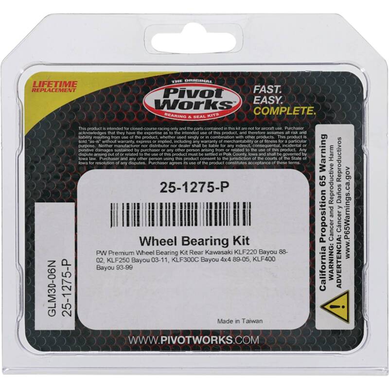 Pivot Works Pw Premium Wheel Bearing 25-1275-P 25-1275-P Photo - Primary