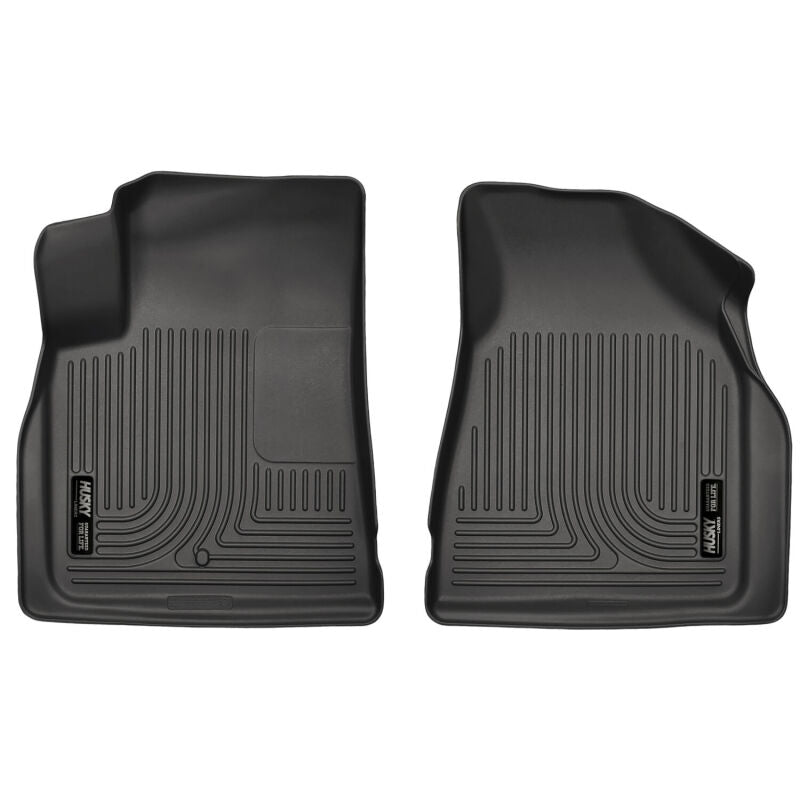 Husky Liners 09-14 Chevy Traverse/07-14 GMC Acadia Weatherbeater Black Front Floor 18211 Photo - Primary