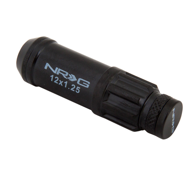 NRG Steel Lug Nuts with  Logo Dust Cap Cover LN-LS710BK-21 Photo - Primary