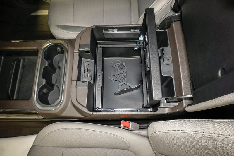 Tuffy Products Tuffy Console Safe W/ Combo Lock For Chevrolet Silverado And Gmc Sierra W/ Flow Thru Console 356-01-A 356-01-A Photo - Mounted