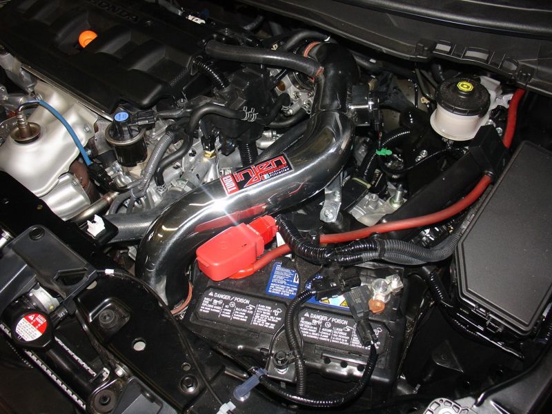 Injen Polished Tuned Air Intake 12-13 Honda Civic 1.8L 4 Cyl SP1571P Photo - Mounted