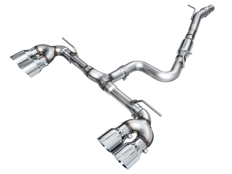 AWE Tuning AWE MK8 Volkswagen Golf R 3in Track Edition Quad Exhaust - Chrome Silver Tips 3020-42658 3020-42658 Photo - Primary