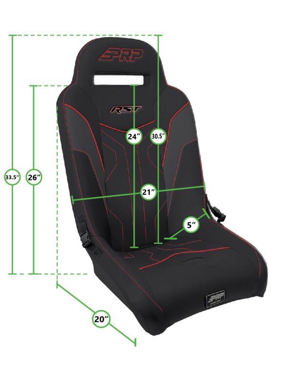 PRP Seats PRP RZR XP4 1000/Turbo/Turbo S/PRO/Maverick Sport Max/Commander Max RST Rear Suspension Seat A4108-POR1K A4108-POR1K Photo - out of package