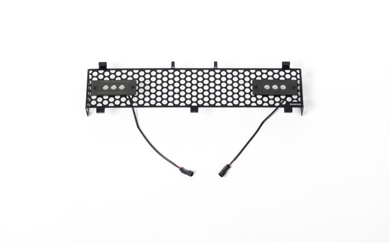 Putco 11-16 Ford SuperDuty - SS Black Punch Design w/ Qty 2 - 6in Light bars Bumper Grille Inserts 88165L-2 88165L-2 Photo - Primary